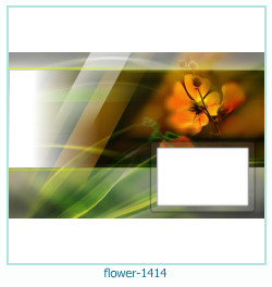 cadre photo fleur 1414