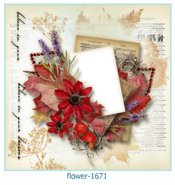 cadre photo fleur 1671