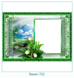 cadre photo fleur 723