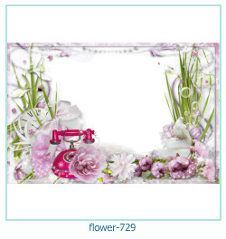 cadre photo fleur 729