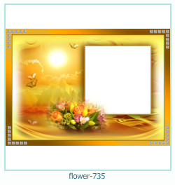 cadre photo fleur 735