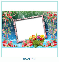 cadre photo fleur 736