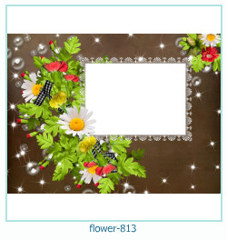 cadre photo fleur 813