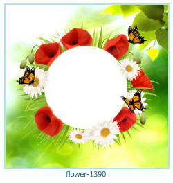 cadre photo fleur 1390