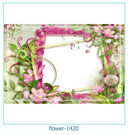 cadre photo fleur 1420
