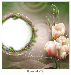cadre photo fleur 1528