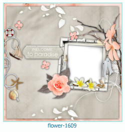 cadre photo fleur 1609