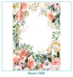 cadre photo fleur 1980