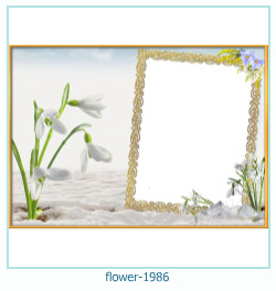cadre photo fleur 1986