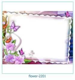 2201 cadre photo avec des fleurs