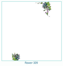 cadre photo fleur 309
