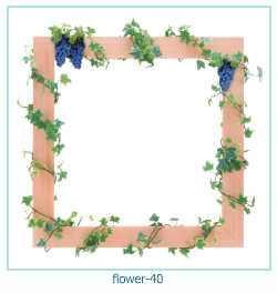 cadre photo fleur 40