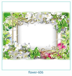 cadre photo fleur 606