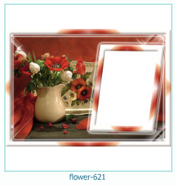 cadre photo fleur 621