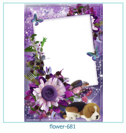 cadre photo fleur 681