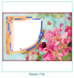 cadre photo fleur 718