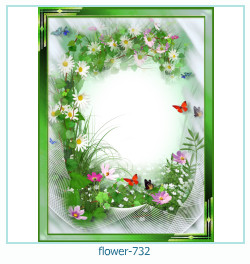 cadre photo fleur 732