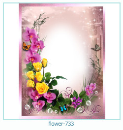 cadre photo fleur 733