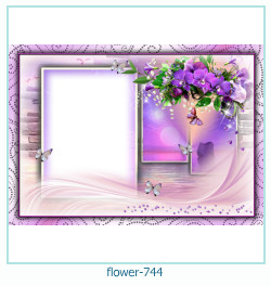 cadre photo fleur 744