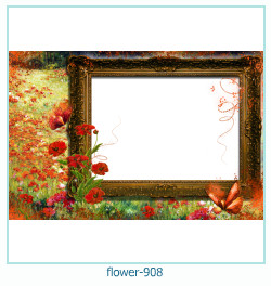 cadre photo fleur 908