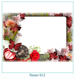 cadre photo fleur 913