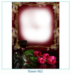cadre photo fleur 963