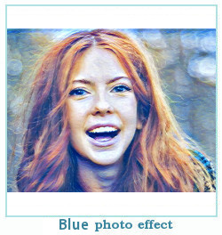 Deepdream dreamscope photo effect blue